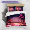 3pcs nezouko6 Design Cover Set - HD Printed Bedding with 1 Cover and 2 Pillowcases - Perfect for Home and Dorm Decor