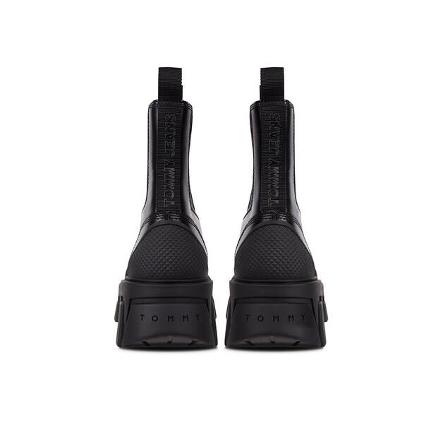 Ботинки челси Tommy Jeans Tjw Chunky, смешанные материалы, EN0EN02375, чёрные