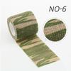 4.8m Camouflage Elastic Wrap Tape Hunt Disguise Elastoplast Self Adhesive Sports Protector Knee Finger Ankle Athletic Bandage