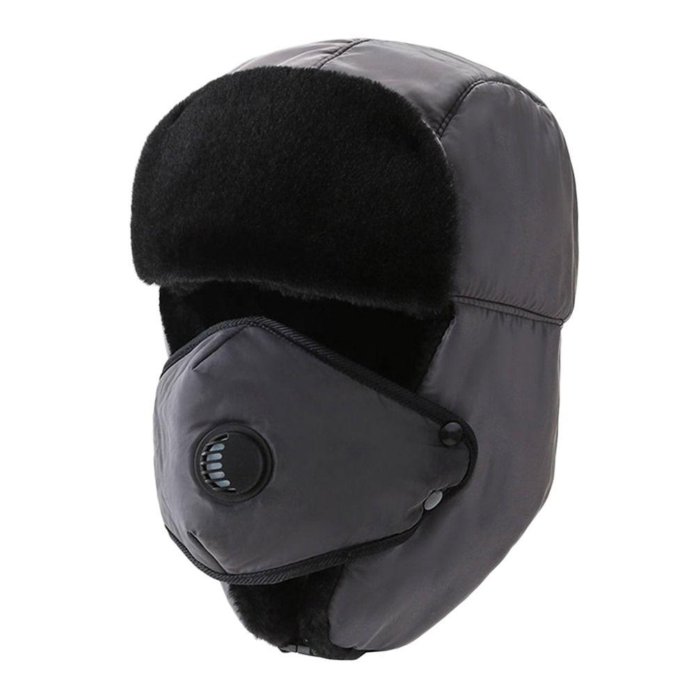 Warm Beanie Russian Caps Plush Winter Hat Outdoors Bomber Hat for Men Women