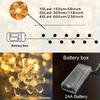 Cherry Blossom Fairy Lights, Battery Operated, Yellow Flower LED, Energy-Efficient, Plastic, for Home Garden, Wedding, Holiday, Christmas, Party, Outd