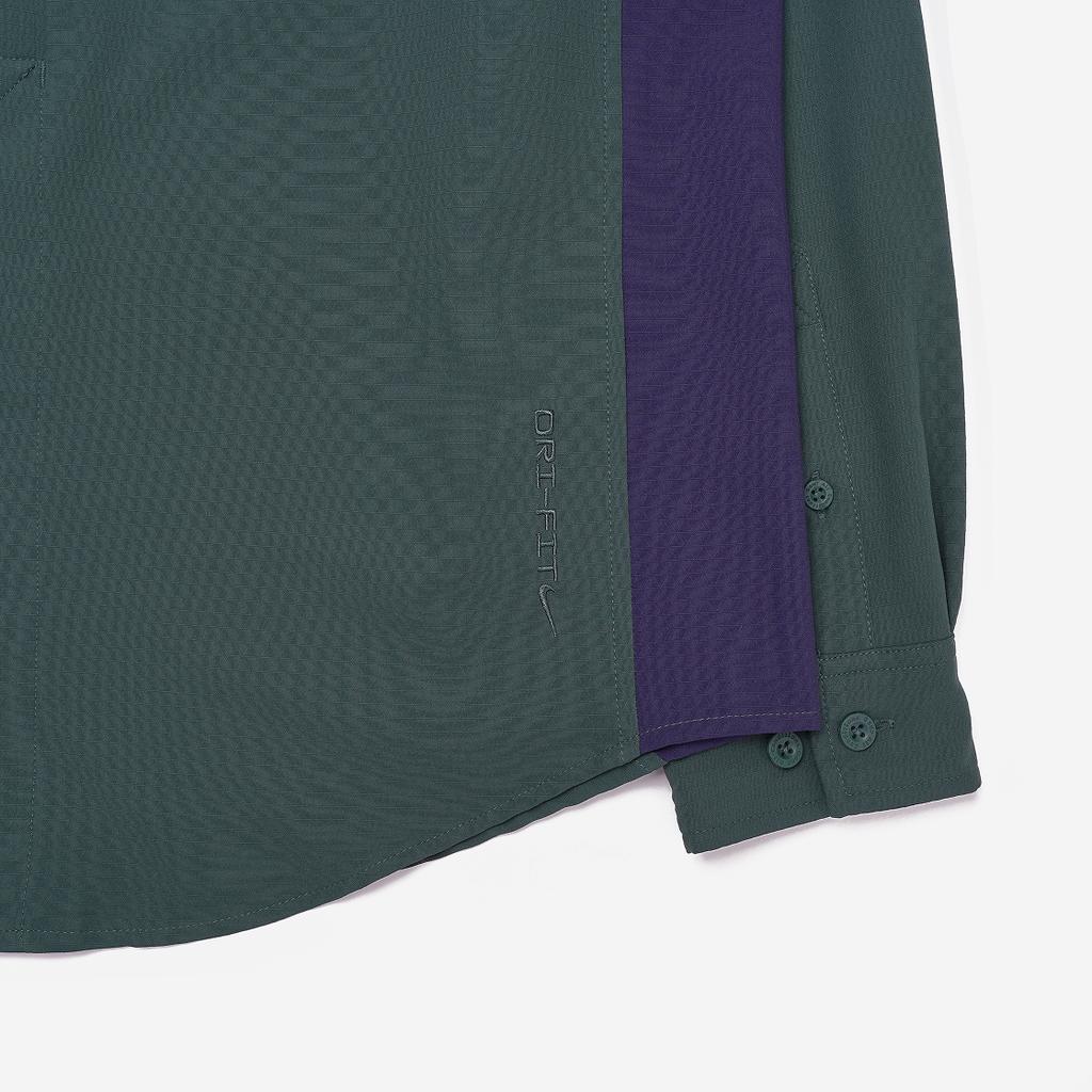 Nike ACG Dri-FIT UV Разрушительный След Блок Цветов Много Карманов Складной Рукав Рубашка с Длинным Рукавом Мужская рубашка Глубокие Джунгли DN3937-328