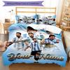 3pcs M-Messi  Cover Set - Personalized Name, HD Printed Bedding with 1 Cover and 2 Pillowcases - Perfect for Home Decor, Easy Care