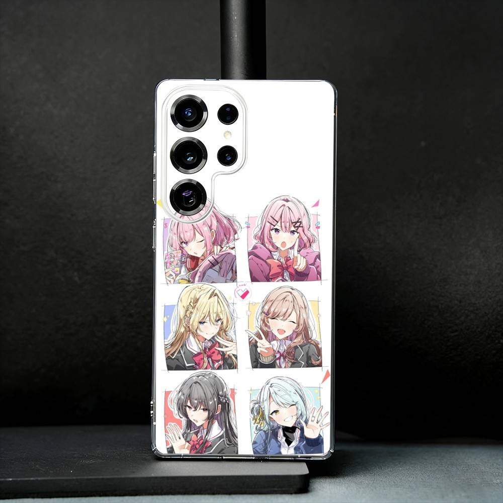 Watanare Anime Phone Case For Samsung S25,S24,S21,S22,S23,S30,Ultra,S20,Plus,Fe,Note,10,9,5G Transparent Cover