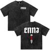 Rapper PLK Enna Boost Graphic Vintage Washed T-shirts Men's Women Clothing Fashion Short Sleeve Oversized T Shirts Streetwear