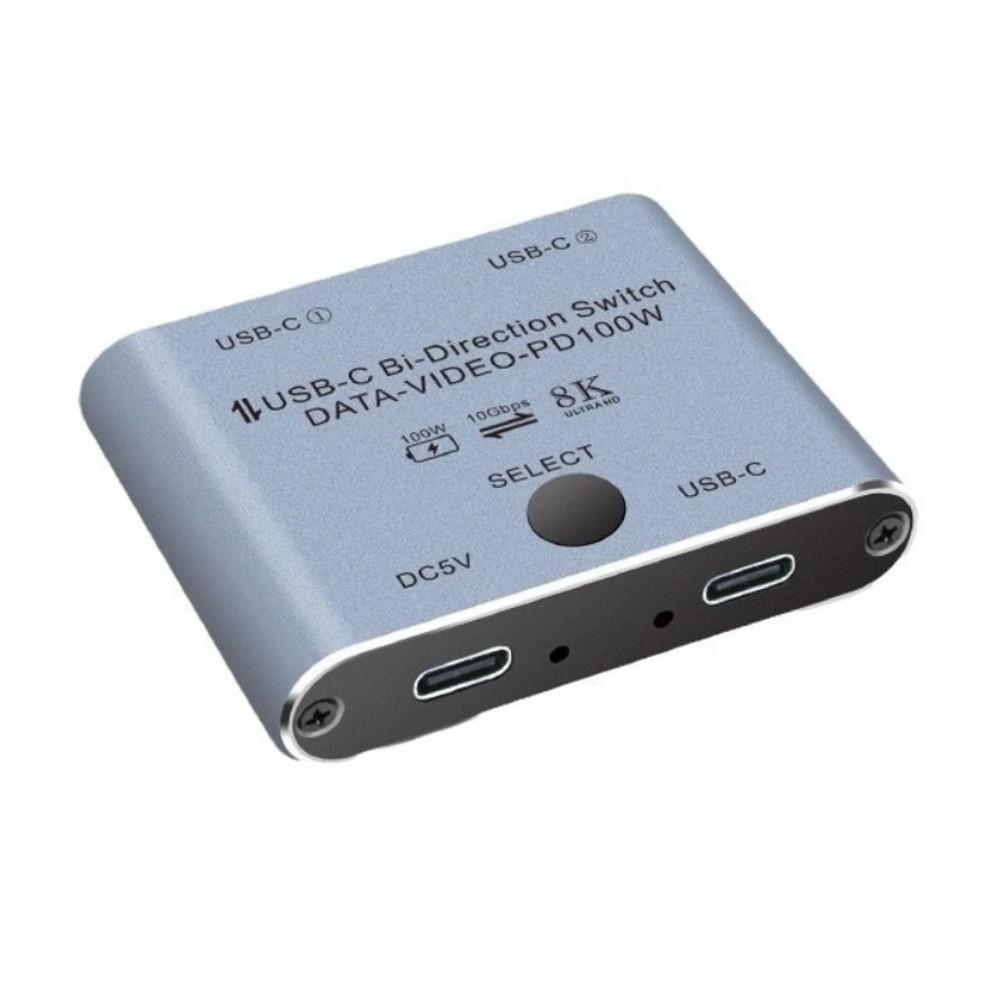 100W Power Delivery USB C KVM Switcher Bi-Directional KVM Switch  Printer Sharing