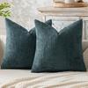 Однотонные наволочки из шенилла, набор 2 шт., доступны в нескольких цветах, подходят для диванов, постельных принадлежностей, офисов, подоконников