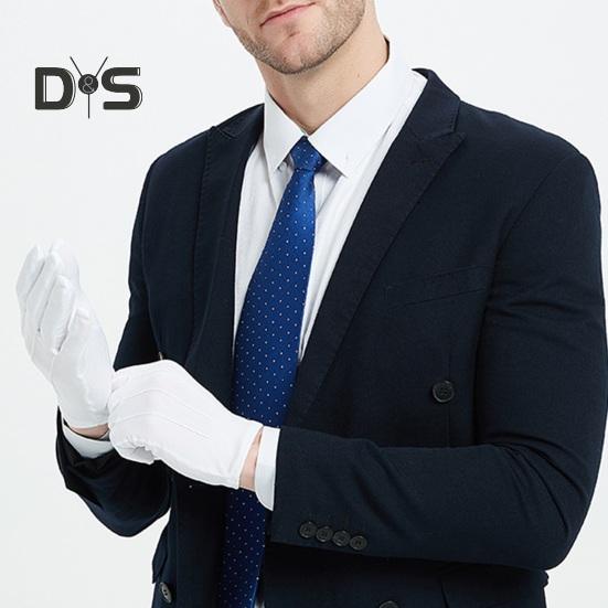 Белые перчатки, формальные перчатки для смокинга, перчатки для мужчин и женщин, перчатки дворецкого для вечеринок в стиле косплея, ювелирных изделий, церемоний, охранников