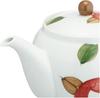 Hasami Ware Teapot with Round Camellia Pattern (Super Stainless Steel with Tea Strainer), 725ml Capacity, Made in Japan, Product Number 60184