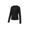 Li Ning Running Series Round Neck Sports Casual Pullover Long Sleeve T-Shirt Women Tops Black ATLU010-1
