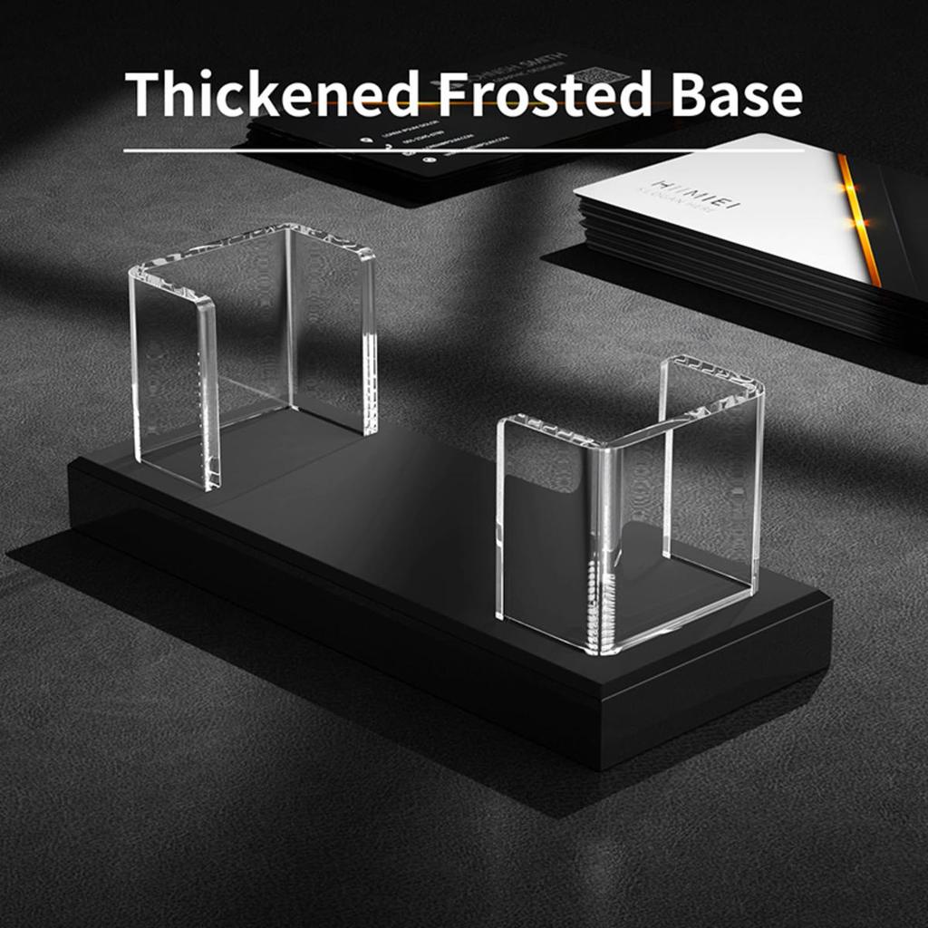 Transparent Lightsaber Display Stand Desktop Acrylic Decorative Rectangular Holder Business Card Storage Rack
