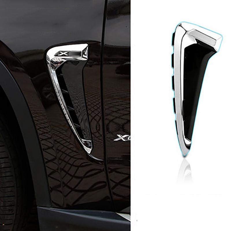 For BMW Xdrive Emblem  X5 F15 X5M F85  Shark Gills 3D Stickers Side Fender Vent Decoration Car-Styling Auto Accessories