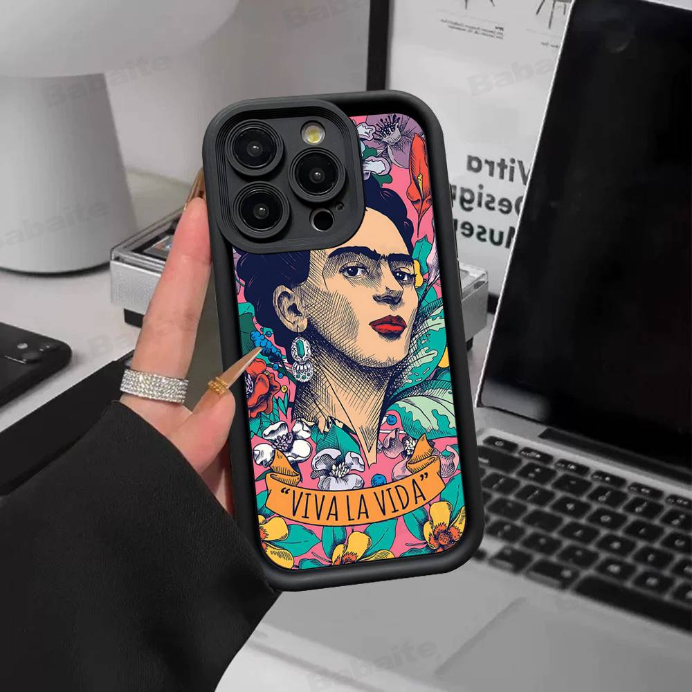 Fashion F-Frida K-KahlosS Phone Case For IPhone 17 16 15 14 13 12 11 Air Plus Pro Max Soft Back Cover