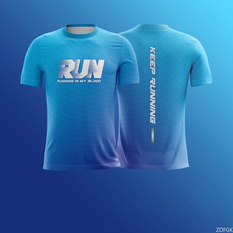 Простые Модные Футболки с Буквами Run Модный Тренд Для Бега на Открытом Воздухе 3D Печать Унисекс Футболки Свободные Дышащие Быстросохнущие Футболки