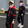 3 Pieces/set Boys Clothing Sets Kids Clothes For Teens Children Outfits Vest Hoodies Tops Pants Autumn Winter Suit Warm