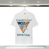 Casablanca Print T-Shirt Mens Short Sleeve Loose Fit Cotton Tee Casual Wear