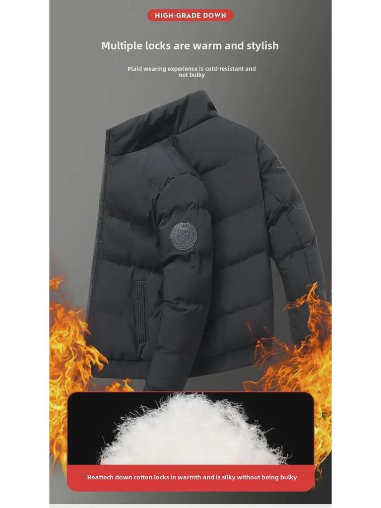 Men's Winter Thickened Cotton Jacket, New Casual Youthful Style, Trendy All-Match Top