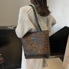 2025 New Leopard Print Portable Shoulder Large-capacity Leisure Shopping Bag Commuting Backpack To Work