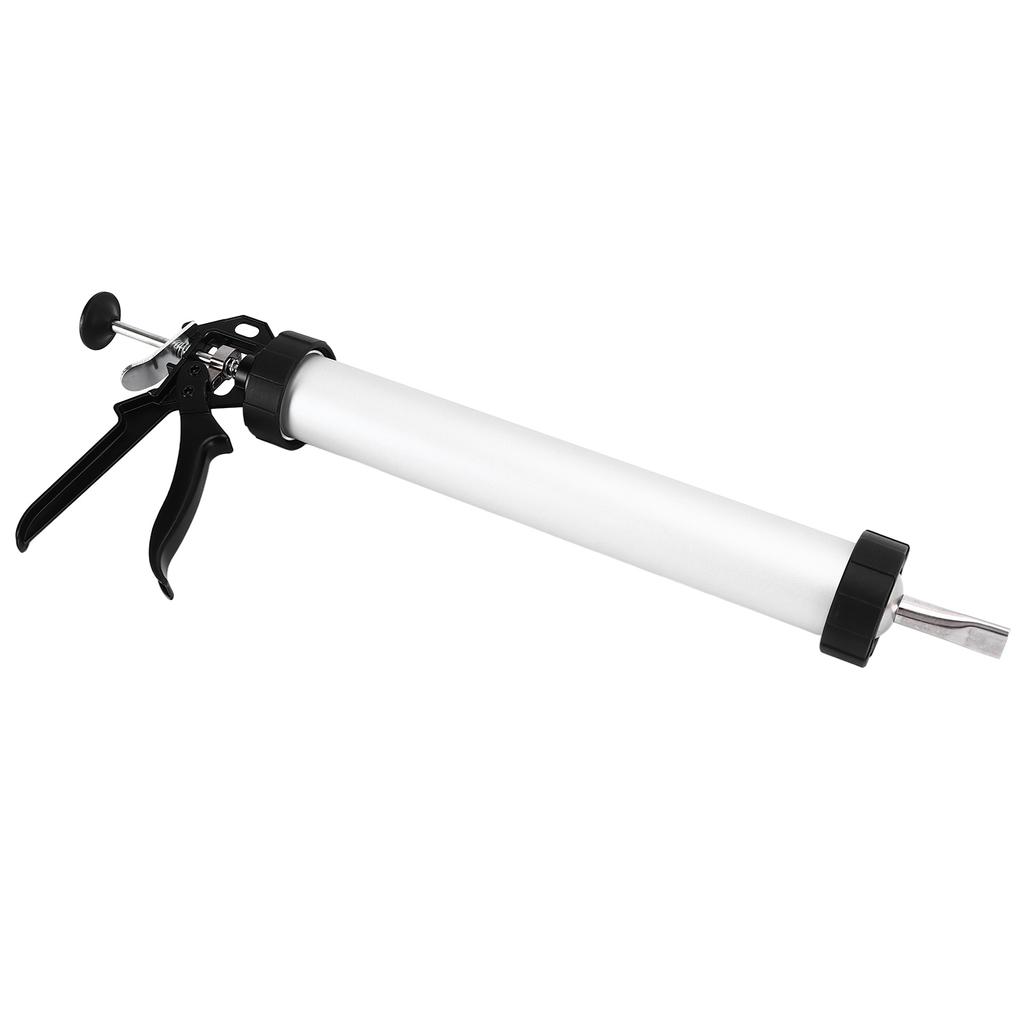 Jerky Gun 15in Beef Stick Maker Easy Cleaning Cooking Tool Set Kit with Round Flat Nozzle