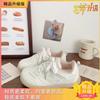 Spring ugly cute thick-soled women's double net breathable soft elastic student versatile sports little white shoes