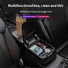 Car center console armrest pad heightening pad with cup holder portable car armrest cushion car universal