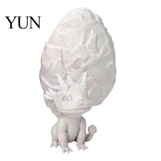 PLA Dragon Decor Egg with Mini Toy, 3D Printed Miniature Fantasy Figurine Figurine, Desktop Decoration for Home Office