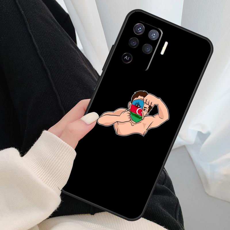 Чехол с флагом Бута Азербайджана для Oppo A40 A60 A80 A5 Pro A15 A16 A17 A57 A77 A94 A74 A54 A76 A96 A18 A38 A58 A78 A98