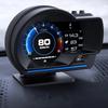 Универсальный A501 OBD2 Автомобильный прибор Автомобильный HUD-дисплей Турбо-датчик Автомобильный Head Up Display Умный цифровой охранный сигнализатор Температура воды и масла Обороты