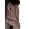 Серьги-кольца из стерлингового серебра 925 пробы - Женские высококачественные роскошные серьги-гвоздики 2023 года, нишевый дизайн