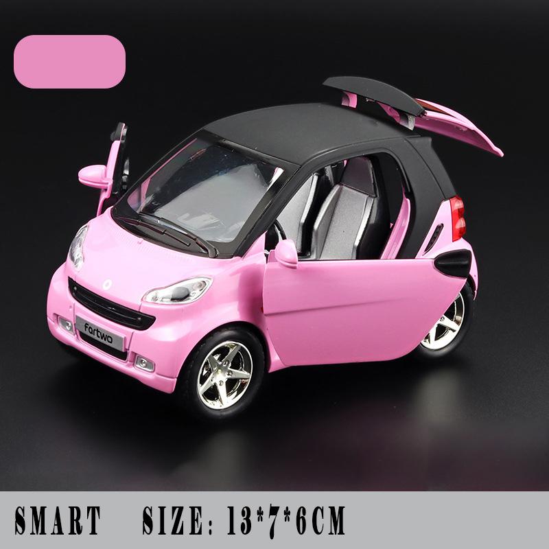 CAG5 1:32 Модели автомобилей Mercedes Benz Smart Mini из сплава, литые металлические, для мальчика, высокая симуляция, миниатюрные, праздничный подарок, модные домашние украшения