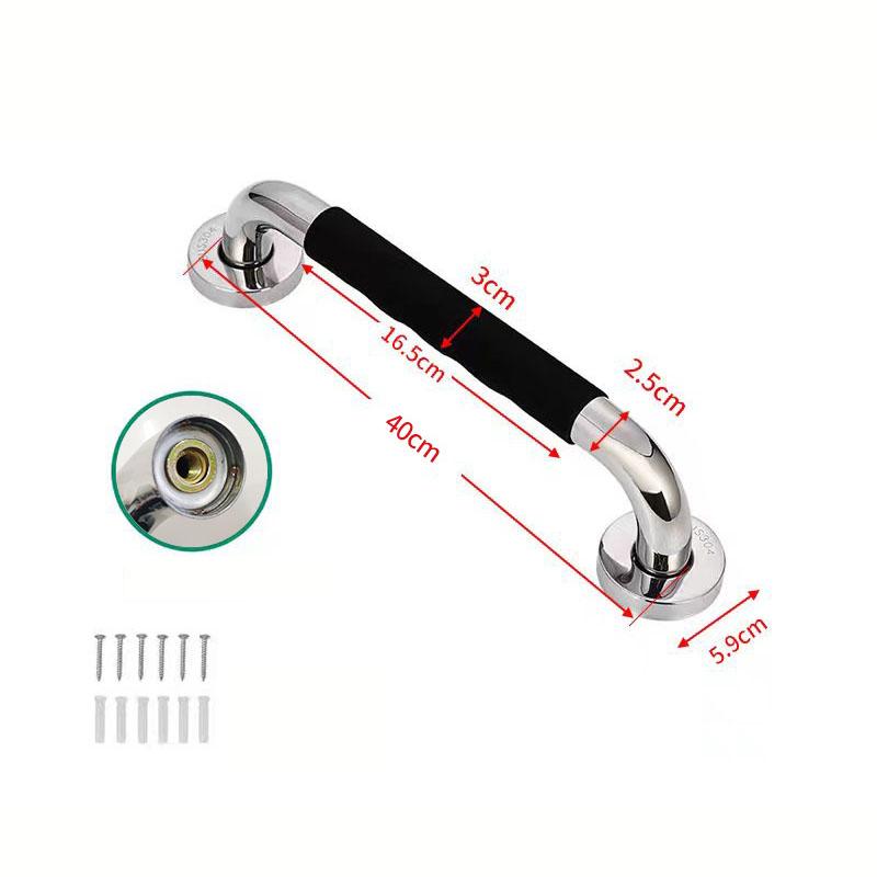 1шт 304 нержавеющая сталь силиконовый поручень для безопасности ванной комнаты пожилых людей и людей с ограниченными возможностями предотвращение падений в туалете