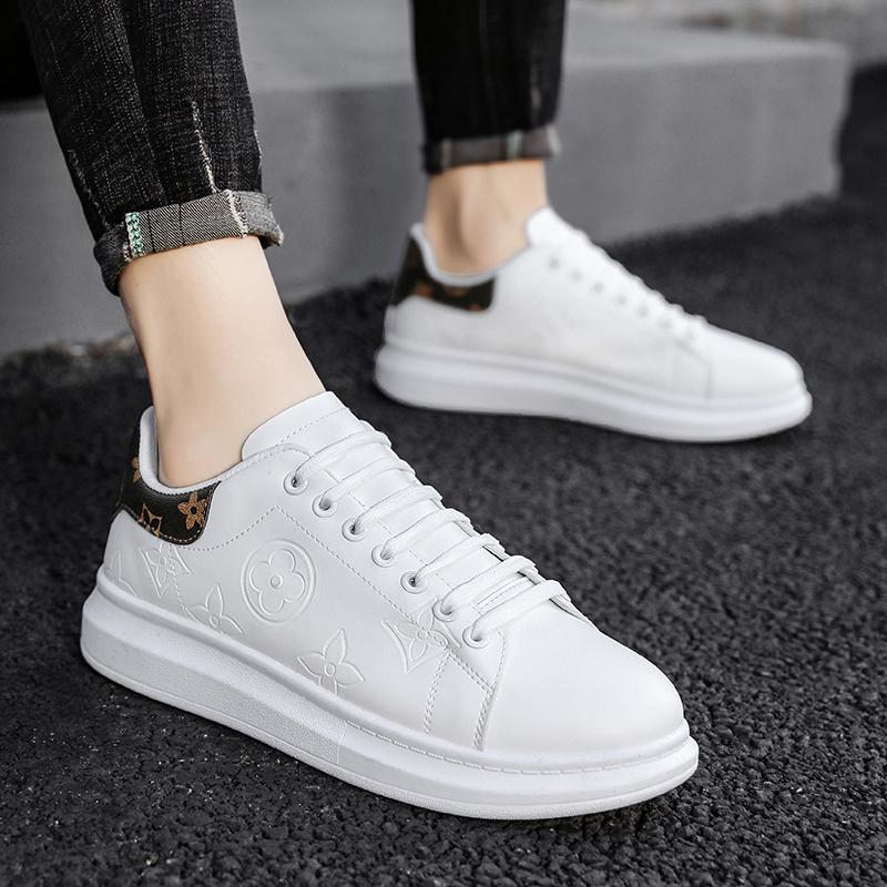 Мужская обувь Мужская модная белая обувь Универсальная повседневная обувь Модные мужские кроссовки