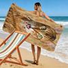 Abysinnia Cat Print Beach Towel, Large Soft Quick Dry Towel for Beach Camping Swimming