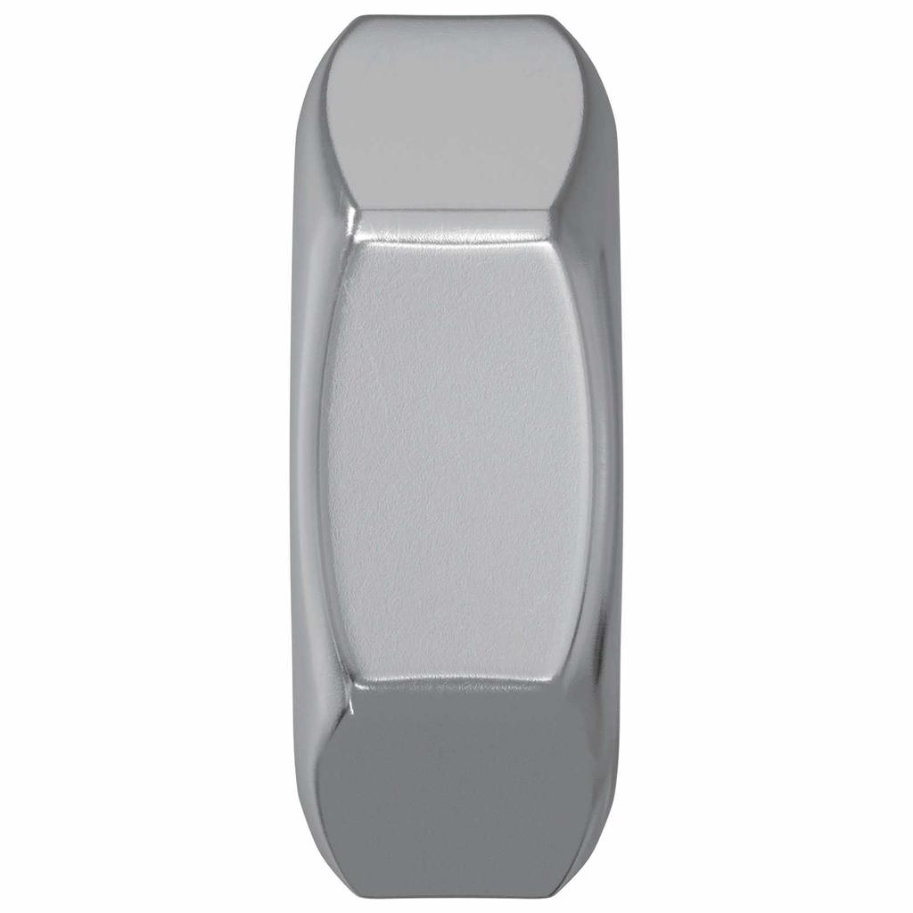 Hex Nut 2 Pcs Silver M8 Metal
