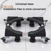 Adjustable Fridge Stand Stable Heightening Bracket Universal Washing Machine Dryer Stand Base with 360-Degree Rotating Wheels