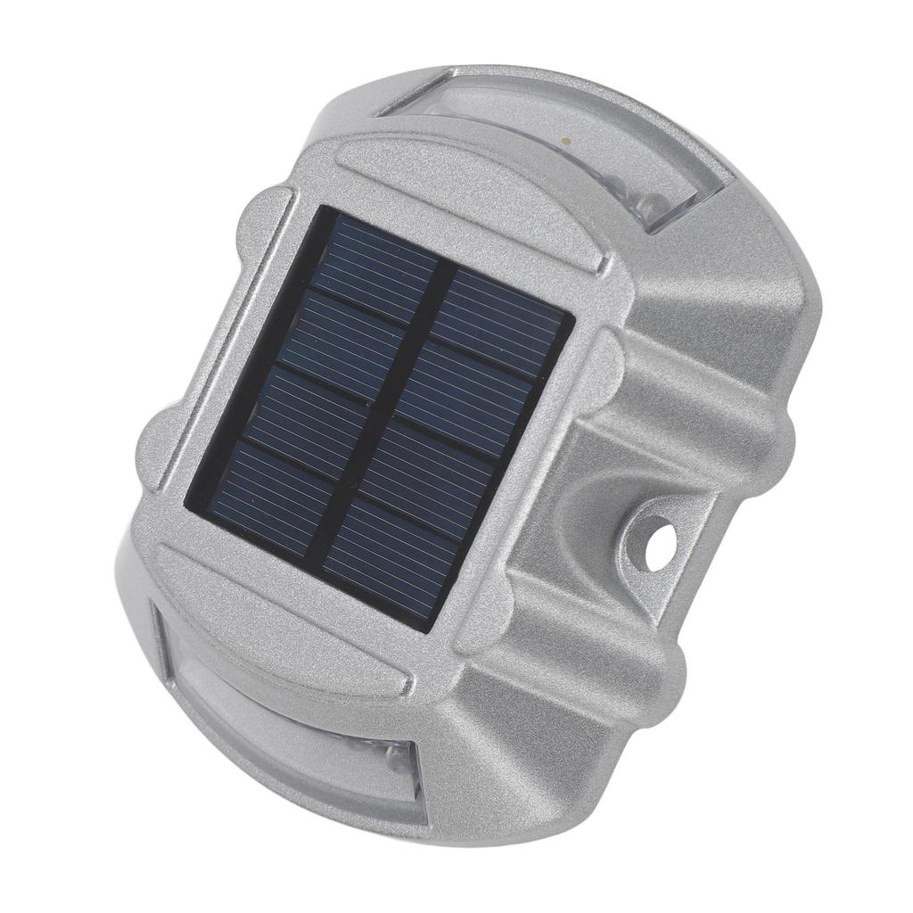 Solar Road Stud Light Aluminum Alloy Solar Powered Outdoor Waterproof Road Markers 6V 1.8W for Step