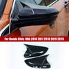 Horn Shape ABS Carbon Fiber Style Rear View Side Mirror Cover Rearview Caps For Honda For Civic 10th