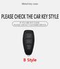 Car Sticker Hot For Ford New Leather Car Remote Key Case Keychain Accessories Holder for Ford ST Line Fiesta Focus Mondeo Ecospo