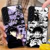 Чехол для мобильного телефона Jujutsu Kaisen Мегуми для Samsung Galaxy A56 55 54 53 52 51 36 35 34 23 16 15 5G Стеклянная цветная крышка Красивый