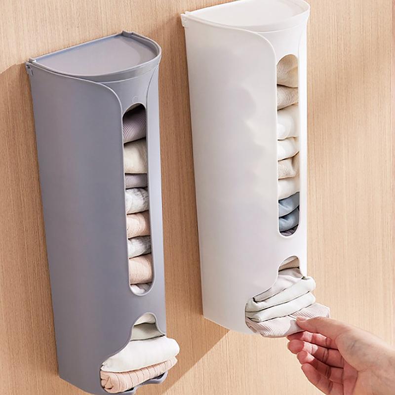 1Pc Multifunction Wall-Mounted Storage Box Closet Hanging Underwear Garbage Home Panties Bag Organizer Holder Socks Dispenser