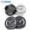 Для Mazda 4 шт. 56 мм Автомобильный значок Колпак колеса Ступицы Колесные диски Декоративные аксессуары для автомобиля Для Mazda 5 6 323 626 RX8 7 MX3 MX5 Atenz