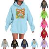 Women's Loose Comfortable Casual Fashion Character Printed Hooded Long Sleeve Sweatshirt