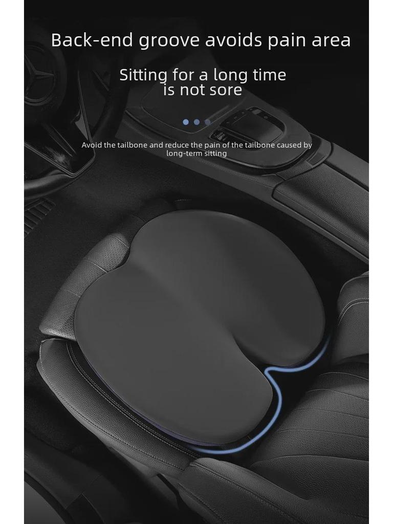 Universal Car Seat Cushion for All Seasons – Single Piece, Elevates Driver's Seat, Suitable for Men & Women.