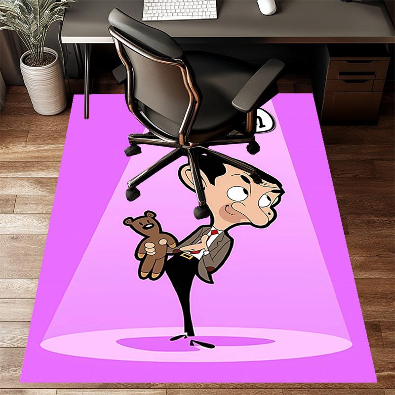 1pc Mr Bean2 Design Printed Area Rug Carpet for Bedroom Living Room Home Decor Rugs Mat Non Slip Mat Rug for Bedside