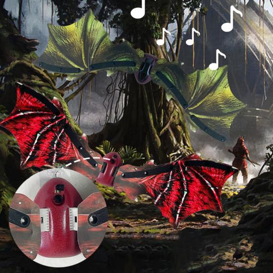 Электрические крылья бабочки, светящиеся крылья принцессы-феи с музыкальным освещением, нарядные крылья ангела, аксессуары для костюма для девочек, домашних животных