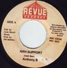 7inch Record ANTHONY B - Nah Support NONE Revue Records Jamaica Reggae, Ska & Dub Used