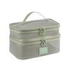 Portable Transparent Mesh Cosmetic Bag Square Storage Toiletry Bag  Camping