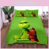 Комплект пододеяльника с 3D-принтом «Гринч», персонаж мультфильма, для современного декора спальни