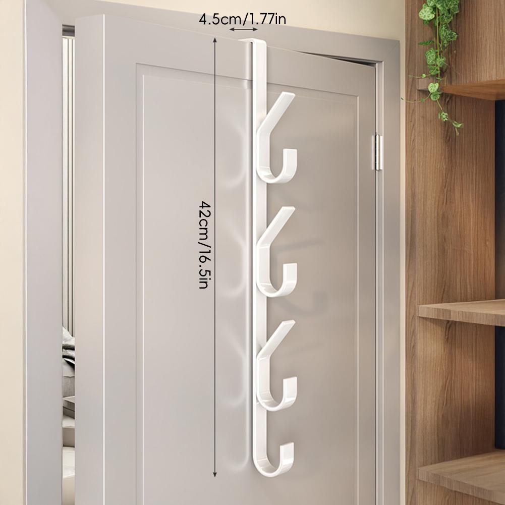 1 шт. Крючки над дверью Многофункциональный крючок на дверь сзади Вешалка для одежды Экономия места Вертикальный дизайн Крючок для хранения