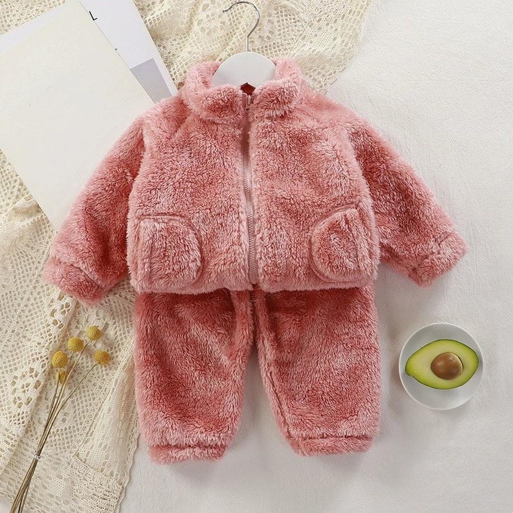 Baby Cute Wool Knit Toddler Pajama Loungewear Set